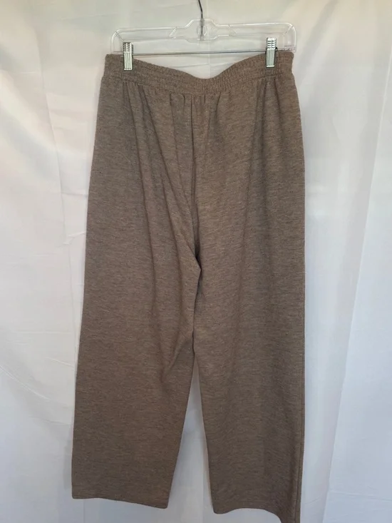 Simply Vera Vera Wang Taupe Knit Wide-Leg Pants Women L - Picture 5 of 6